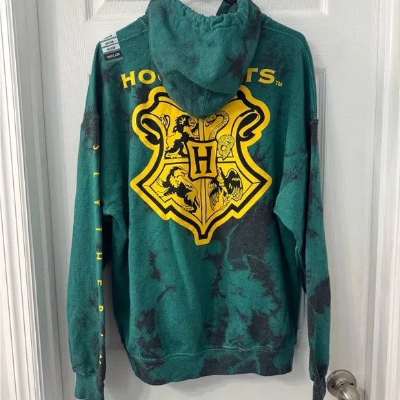 Slytherin tie dye Harry Potter hoodie - Picture 2 of 5